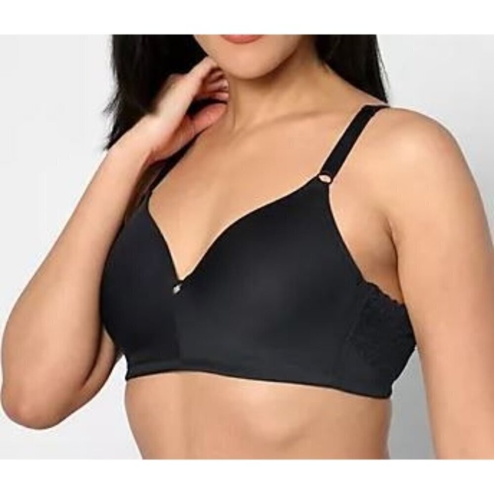 Breezies Lace & Micro Wirefree T-Shirt Bra Women Size 36D NWT Ballerina Back
